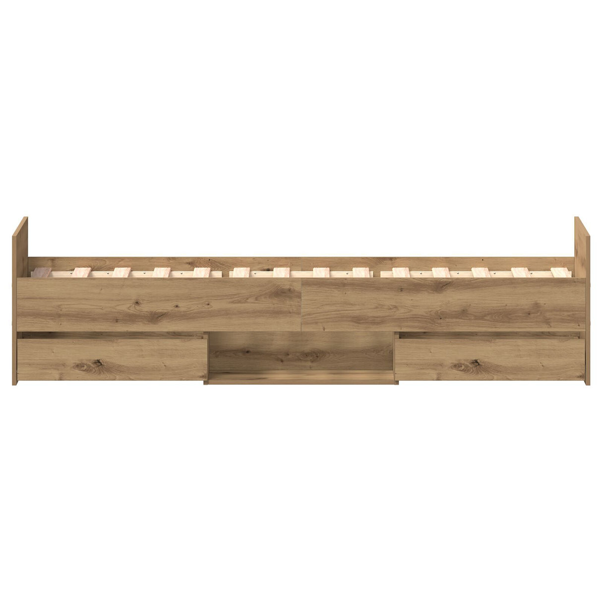 Bed Frame Without Mattress Artisan Oak 75X190 Cm Engineered Wood