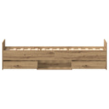 Bed Frame Without Mattress Artisan Oak 75X190 Cm Engineered Wood