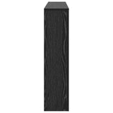 Radiator Cover Black Oak 175X20X82 Cm Engineered Wood