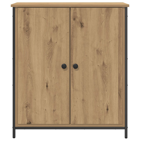 Sideboard Artisan Oak 70X30X80 Cm Engineered Wood And Steel