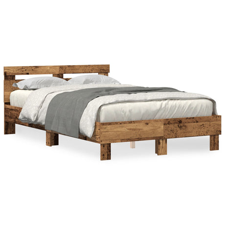 Wood Bed Frame Natural Solid Wood 120 X 200 Cm Durable