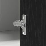 Hanging Corner Cabinet - Black Oak - 57X57X60 Cm - Made From Engineered Wood