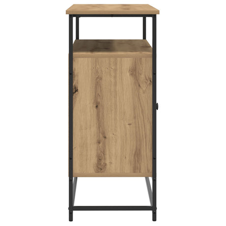 Sideboard Artisan Oak 100X35X80 Cm Engineered Wood And Steel
