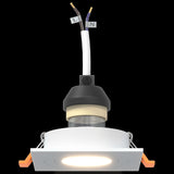 Recessed Spotlights 24 Pcs Square Gu10 White 91X91 Mm