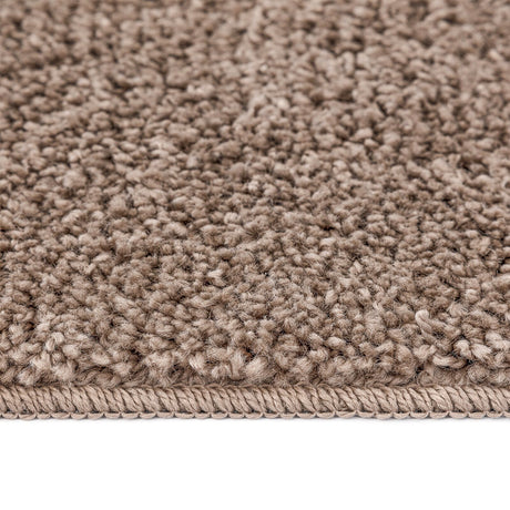 Shaggy Rug High Pile Brown 120X120 Cm Pp