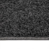 Shaggy Rug With Latex Backing Dark Grey 160X160 Cm