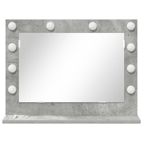 Vanity Mirror Concrete Grey Concrete Medium Decorative Inlays
