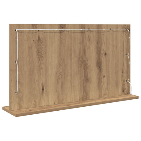Vanity Mirror Artisan Oak Particle Board 80 X 45 X 18 Cm Mirror