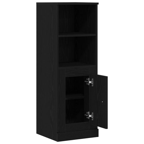 Highboard Black Oak 36X35.5X103.5 Cm Engineered Wood