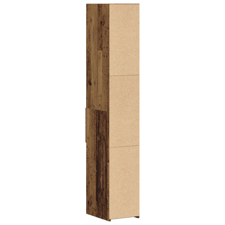 Highboard Old Wood 30X42,5X185 Cm Engineered Wood