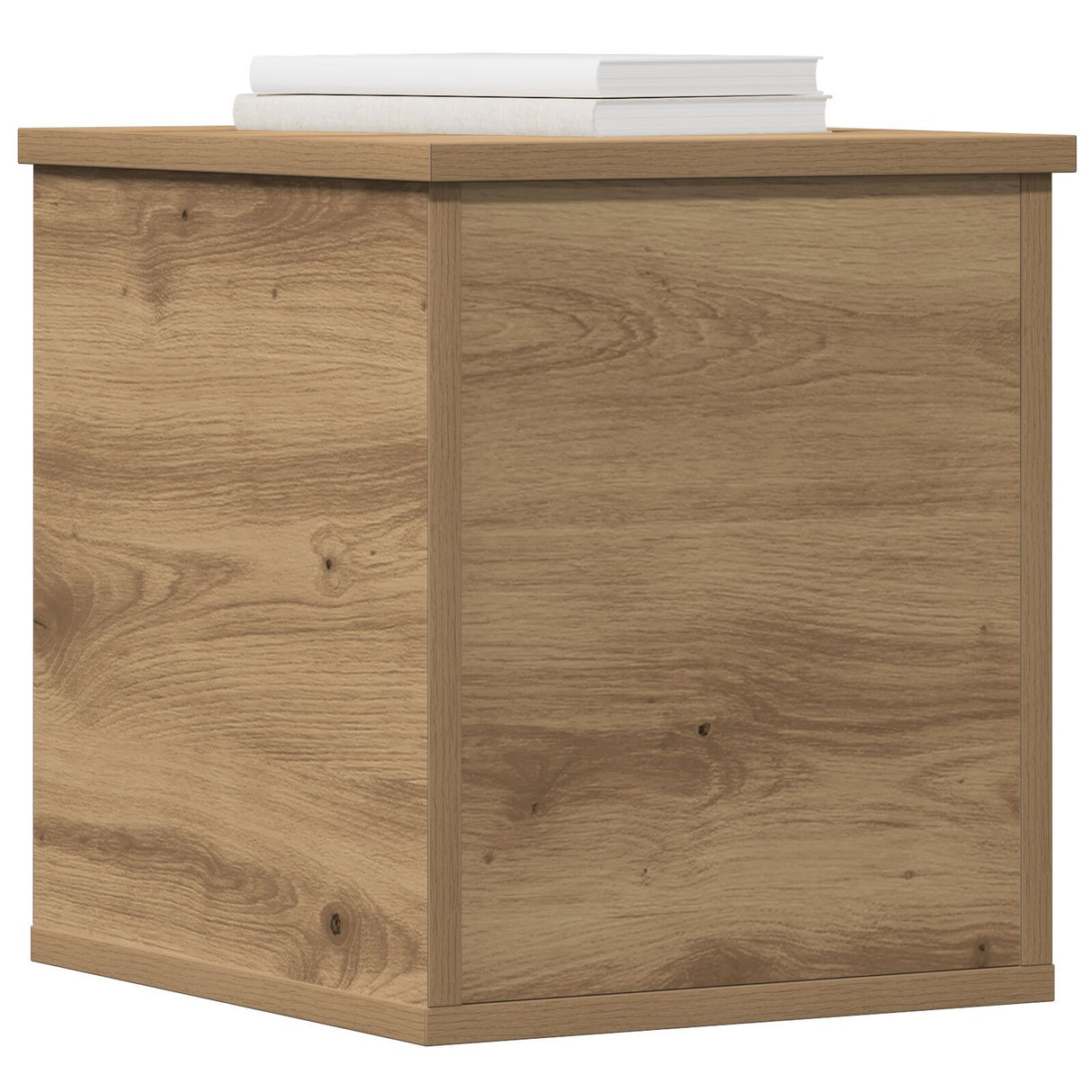 Storage Box Artisan Oak 30X35X35 Cm Engineered Wood