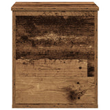 Storage Box Old Wood 40X42X46 Cm Engineered Wood