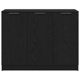 Sideboard Black Oak 90,5X30X70 Cm Engineered Wood