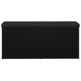 Storage Bench Black Oak 100X40X45 Cm Engineered Wood