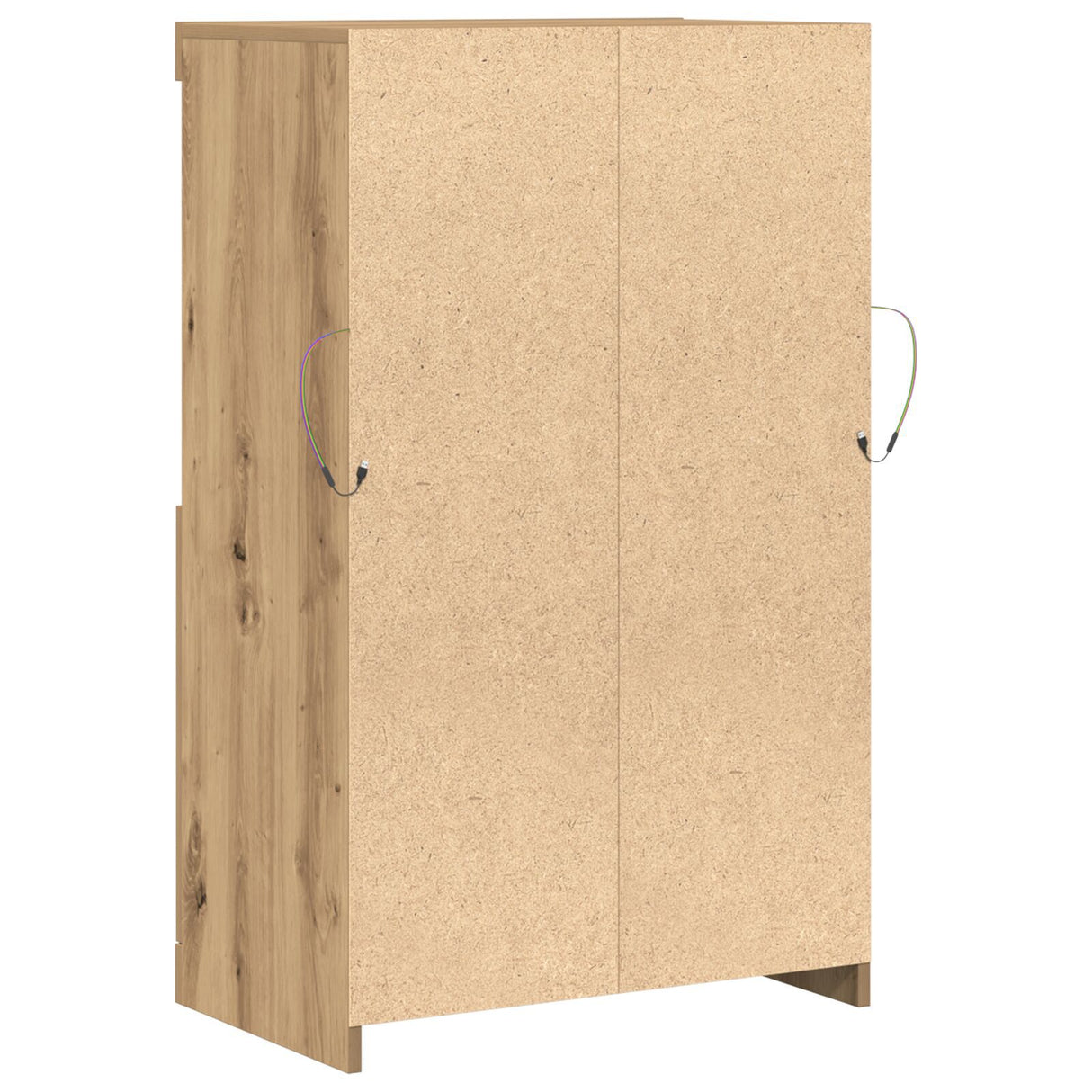 Sideboard With Led Lights Artisan Oak 60X37X100 Cm