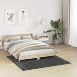 Shaggy Rug With Latex Backing Dark Grey 160X160 Cm