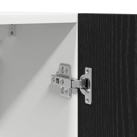 Hanging Cabinets - 2 Pack - Black Oak, 100X31X60 Cm - Made From Engineered Wood