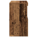 Sideboard With Led Lights Old Wood 81X37X67 Cm