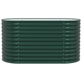 Garden Raised Bed Green 160X80X81 Cm Galvanized Steel