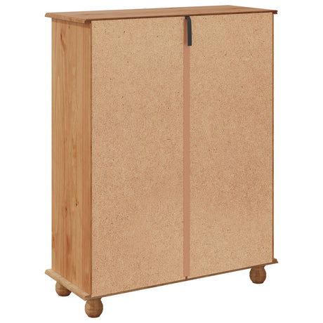 Shoe Cabinet &quot;Askim&quot; 85X35X108 Cm Solid Wood Pine