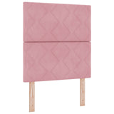 Bed Frame Pink 80X200 Cm Velvet