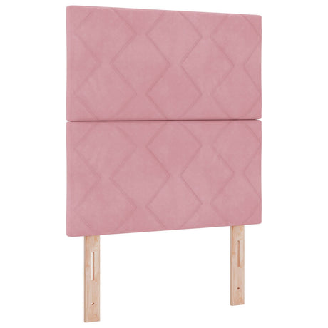 Bed Frame Pink 80X200 Cm Velvet