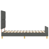 Bed Frame Dark Grey 100X200 Cm Fabric