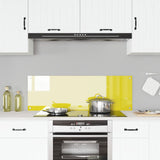 Kitchen Backsplash Yellow 120X40X0.6 Cm Tempered Glass