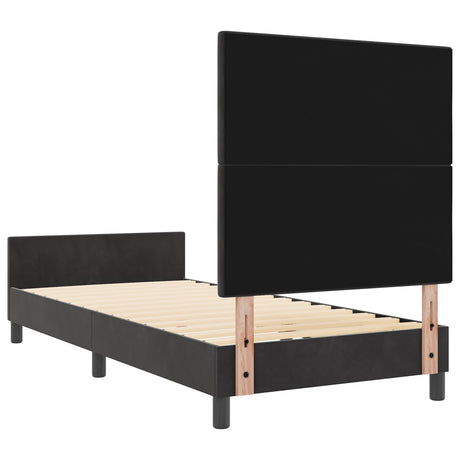 Bed Frame Black 100X200 Cm Velvet