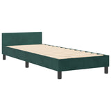 Bed Frame Dark Green 80X200 Cm Velvet