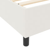 Box Spring Bed With Mattress Cream 80X200 Cm Corduroy Fabric