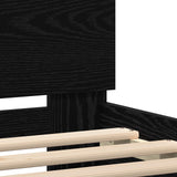 Oak Bed Frame Black Oak Solid Oak Wood 180 X 200 Cm Sturdy