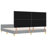 Light Grey Fabric Bed Frame 200X200 Cm