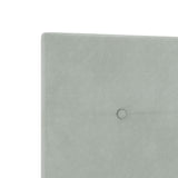 Bed Frame Light Grey 180X200 Cm Velvet