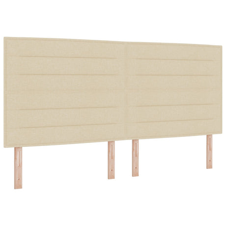 Cream Fabric Bed Frame 200X200 Cm