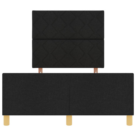 Black Fabric Bed Frame 120X200 Cm