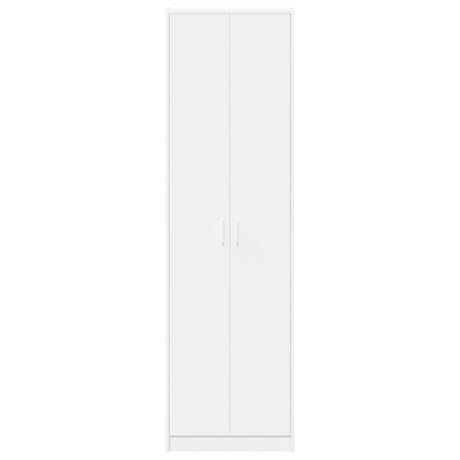 Wardrobe White 55X25X189 Cm Engineered Wood