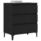 Sideboard Black Oak 60X35X70 Cm Engineered Wood