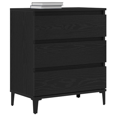 Sideboard Black Oak 60X35X70 Cm Engineered Wood