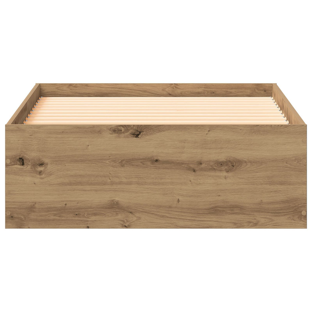 Bed Frame Artisan Oak 100X200 Cm Engineered Wood