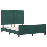 Dark Green Velvet Bed Frame 140X190 Cm