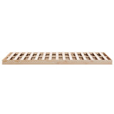 Floor Bed Frame White 140X220 Cm Solid Wood Pine