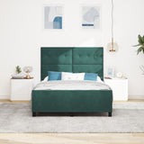 Bed Frame Dark Green 140X200 Cm Velvet