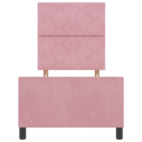 Bed Frame Pink 80X200 Cm Velvet