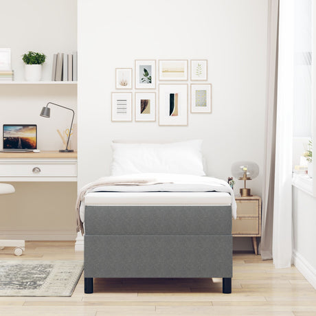 Box Spring Bed Corduroy Fabric