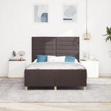 Bed Frame In Dark Brown, 160X200 Cm, Fabric