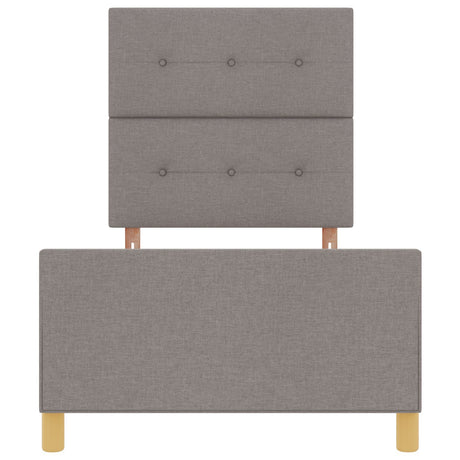Bed Frame In Taupe, 90X190 Cm, Fabric