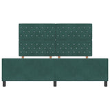 Bed Frame In Dark Green, 180X200 Cm, Velvet