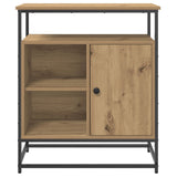 Sideboard Artisan Oak 69X35X80 Cm Engineered Wood And Steel