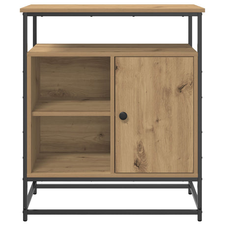 Sideboard Artisan Oak 69X35X80 Cm Engineered Wood And Steel